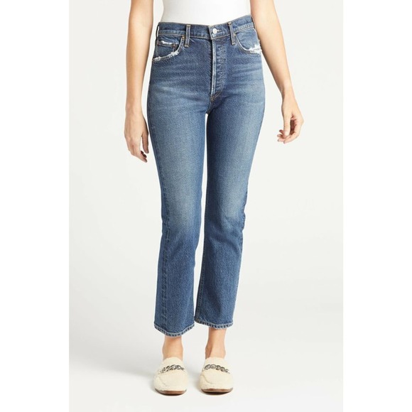 AGOLDE RILLEY CROP DENIM JEANS SIZE 29